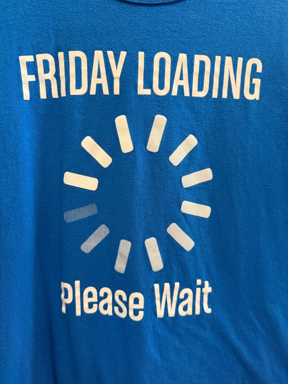Children's Place Boys Blue "Friday Loading Please Wait" Graphic Tee Sz L (10/12) - Picture 2 of 3